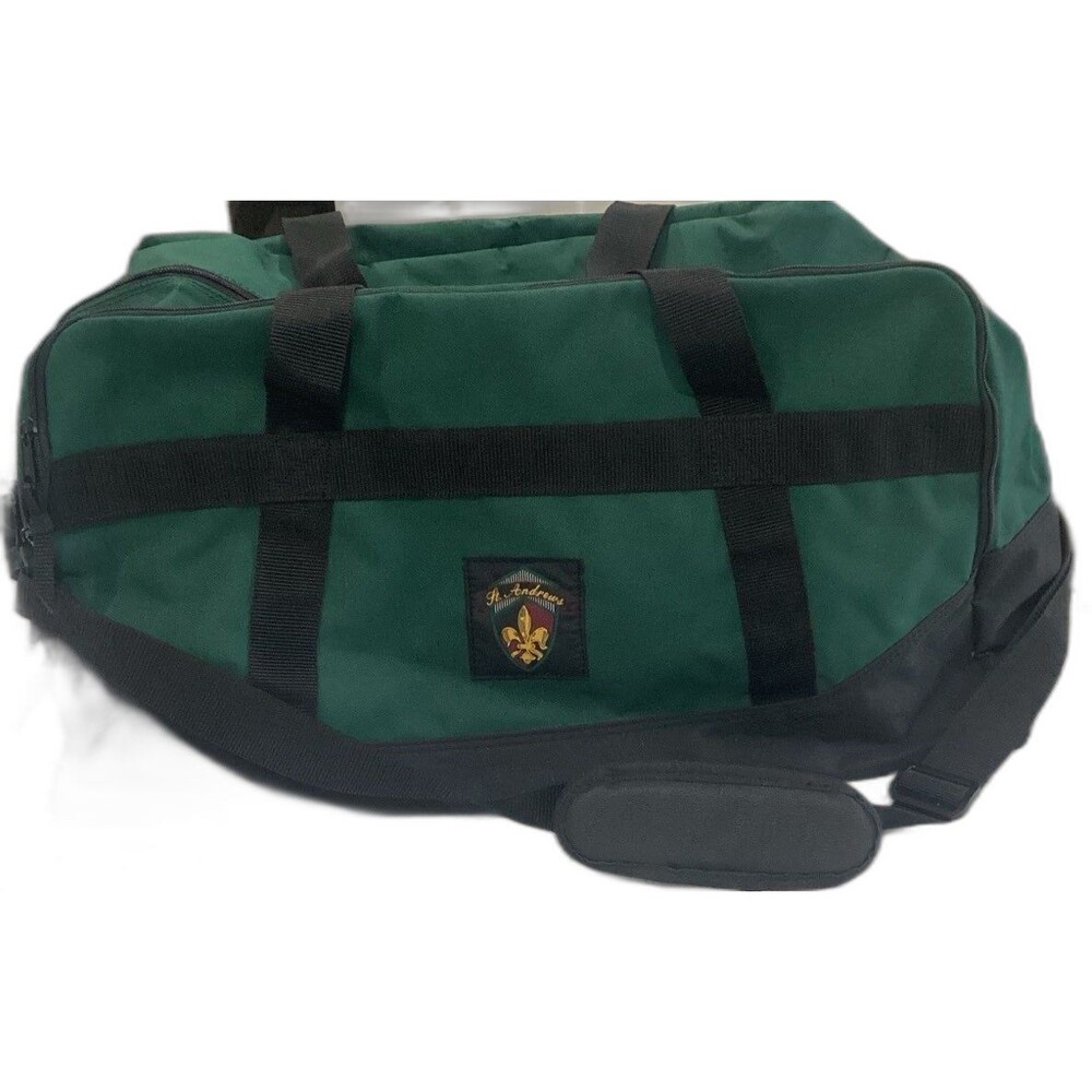 Duffle Bag Travel Bag 2 Large Zippered Compartments Canvas St. Andrews Logo